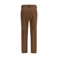 Brunello Cucinelli Brown Elastane Casual Pants