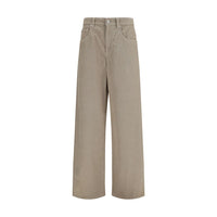 Brunello Cucinelli Beige Cotton Casual Pants