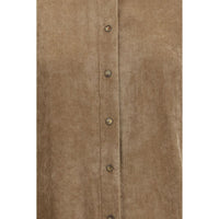 Brunello Cucinelli Beige Viscose Dress Shirt
