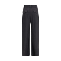 Brunello Cucinelli Gray Wool Oves Aries Dress Pants