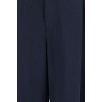 Brunello Cucinelli Blue Cotton Casual Pants