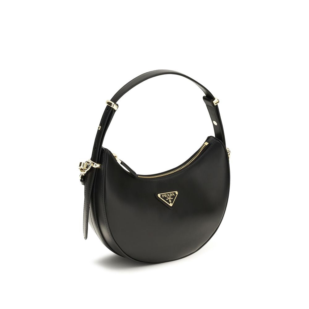 Prada Black Calf Leather Bos Taurus Backet Bag