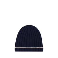 Brunello Cucinelli Blue Cashmere Beanie