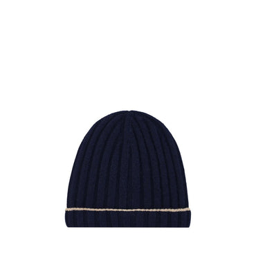 Brunello Cucinelli Blue Cashmere Beanie