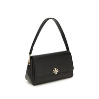 Tory Burch Black Calf Leather Bos Taurus Shoulder Bag