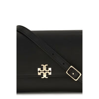 Tory Burch Black Calf Leather Bos Taurus Shoulder Bag