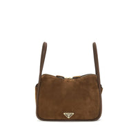 Prada Brown Calf Leather Bos Taurus Handbag