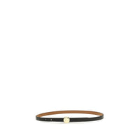 Tory Burch Black Calf Leather Bos Taurus Regular Belt
