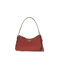 Prada Brown Calf Leather Bos Taurus Shoulder Bag