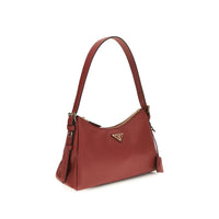 Prada Brown Calf Leather Bos Taurus Shoulder Bag