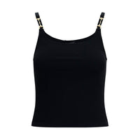 Gucci Black Viscose Sleeveles T-Shirt