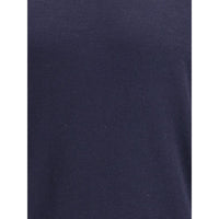 Brunello Cucinelli Blue Wool Oves Aries Turtleneck