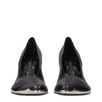 Burberry Black Leather High Heel Pumps
