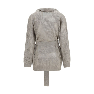 Brunello Cucinelli Beige Linen Cardigan