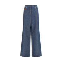 Fendi Blue Cotton Jeans Denim