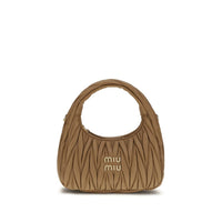 Miu Miu Beige Lamb Ovis Aries Aries Shoulder Bag