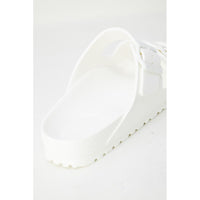 Birkenstock White Plastic Flat Sandals