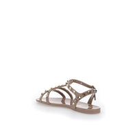 Valentino Garavani Pink Rubber Flat Sandals