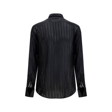 Gucci Black Silk Dress Shirt