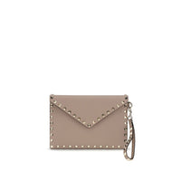 Valentino Garavani Beige Calf Leather Bos Taurus Wallet