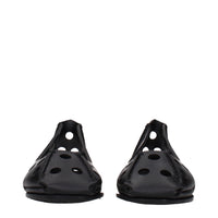 Alaïa Black Leather Ballet Flats