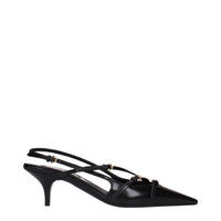 Miu Miu Black Leather High Heel Pumps