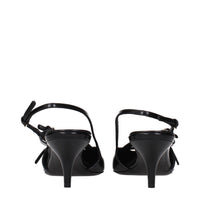 Miu Miu Black Leather High Heel Pumps