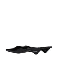 Prada Black Leather Flat Sandals