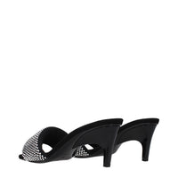 Prada Black Fabric Stiletto Heel Sandals