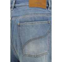 Amiri Blue Cotton Flared Jeans