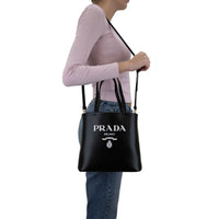 Prada Black Calfskin Tote Bag