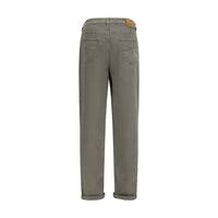 Brunello Cucinelli Bicolor Cotton Jeans Denim