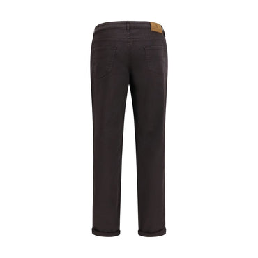Brunello Cucinelli Brown Cotton Cropped Jeans