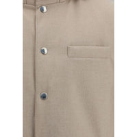 Brunello Cucinelli Beige Wool Oves Aries Sleeveless Jacket
