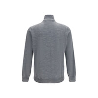 Brunello Cucinelli Gray Wool Oves Aries Turtleneck