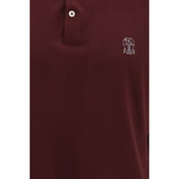 Brunello Cucinelli Bordeaux Cotton Shirt