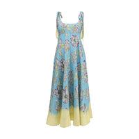 Alemais Multicolor Linen Casual Dress