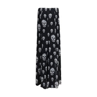 Alexander McQueen Black Silk Long Skirt