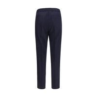 Brunello Cucinelli Blue Wool Oves Aries Casual Pants