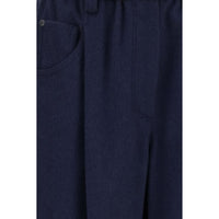 Brunello Cucinelli Blue Wool Oves Aries Pants