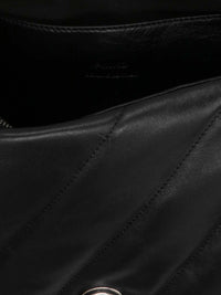 PINKO Black Lamb Leather Crossbody Bag