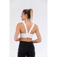Champion White Polyester Sport Bra