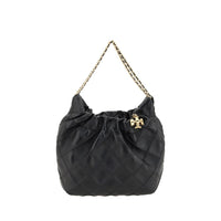 Tory Burch Black Calf Leather Bos Taurus Handbag