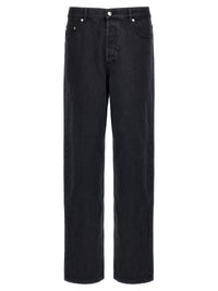 A.P.C. Black Cotton Straight-Leg Jeans
