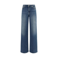 7FOR Blue Cotton Flared Jeans