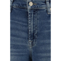 7FOR Blue Cotton Flared Jeans