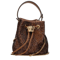 Versace Brown Satin Handbag