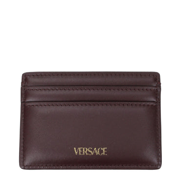 Versace Brown Leather Cardholder