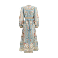 Zimmermann Multicolor Linen Casual Dress