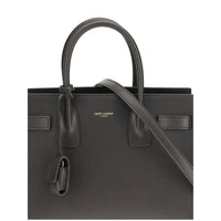 Saint Laurent Gray Calf Leather Bos Taurus Handbag